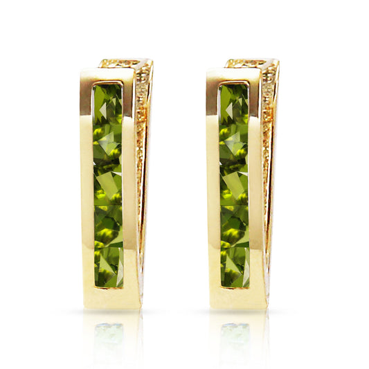 Huggie Haven Peridot Earrings