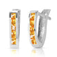 Huggie Haven Citrine Earrings