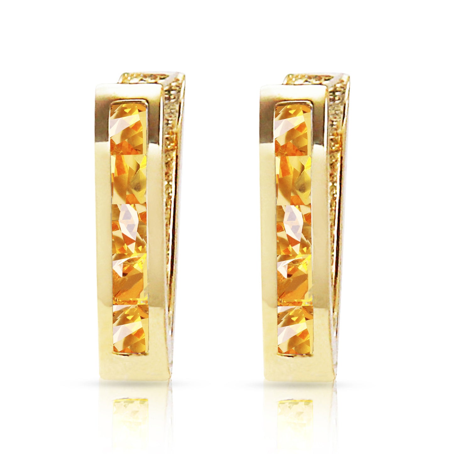 Huggie Haven Citrine Earrings