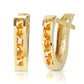 Huggie Haven Citrine Earrings