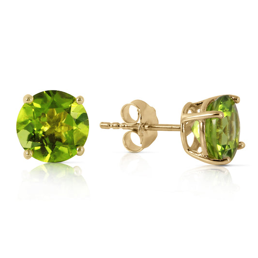 Luminous Orb Peridot Earrings