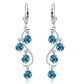 Whispering Tiers Blue Topaz Earrings