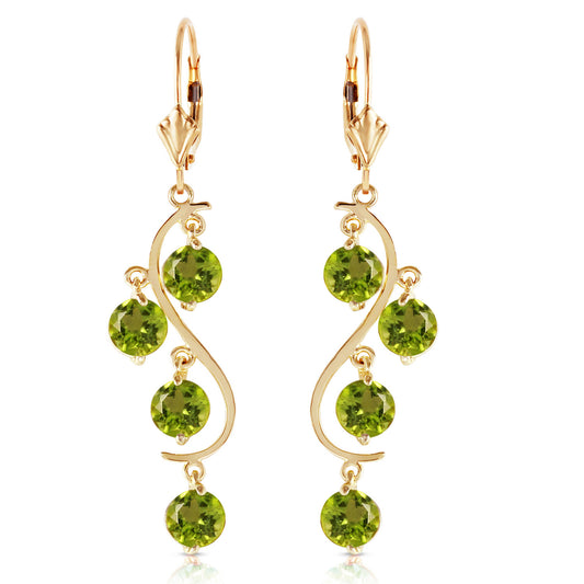 Whispering Tiers Peridot Earrings