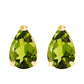 Gleaming Pear Peridot Earrings