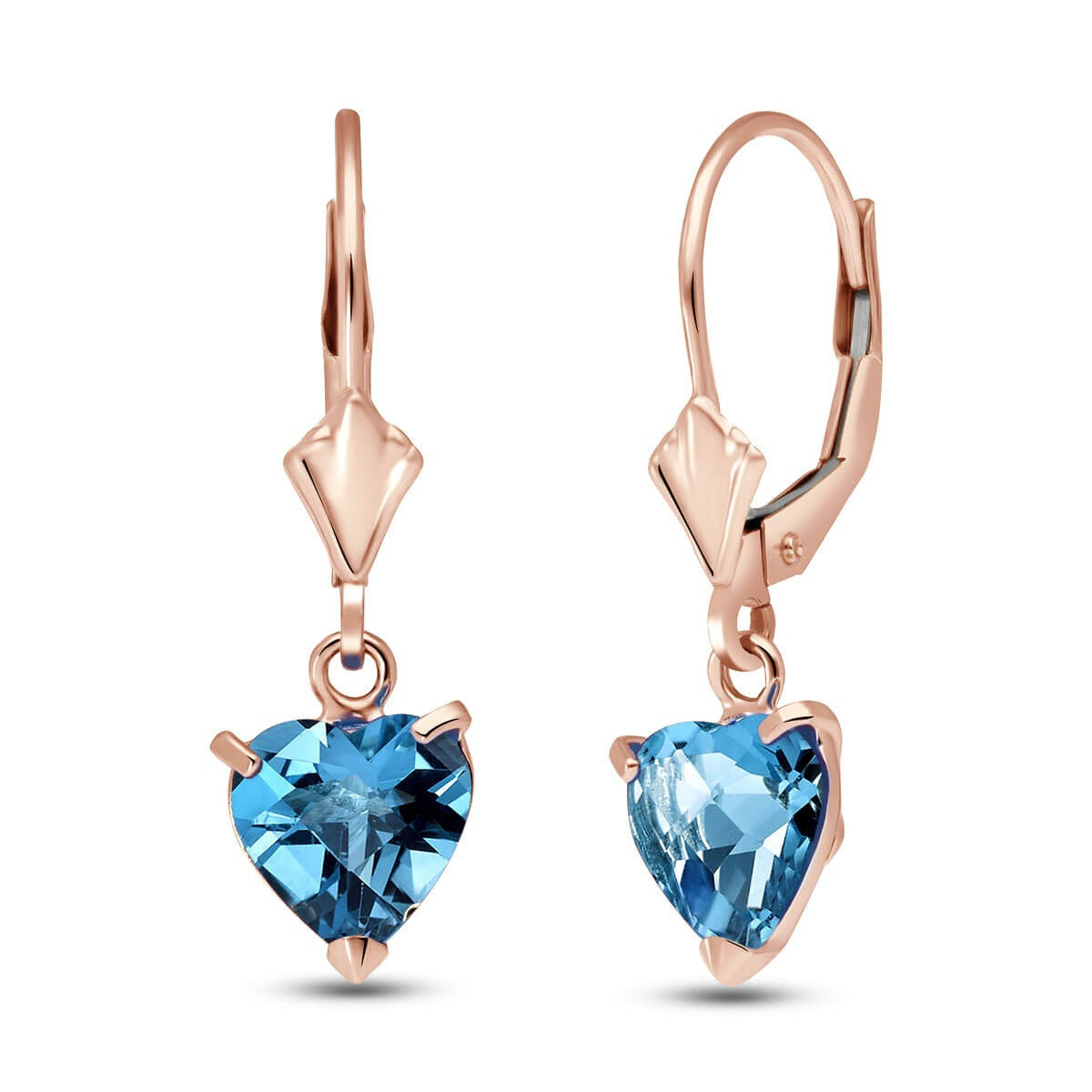 Eternal Love Blue Topaz Earrings