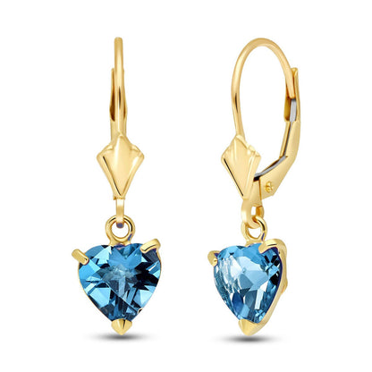 Eternal Love Blue Topaz Earrings