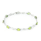 3.39 Carat 14K Solid Gold Bracelet Peridot Diamond