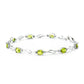 3.39 Carat 14K Solid Gold Bracelet Peridot Diamond