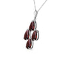 Teardrop Gem Garnet Necklace