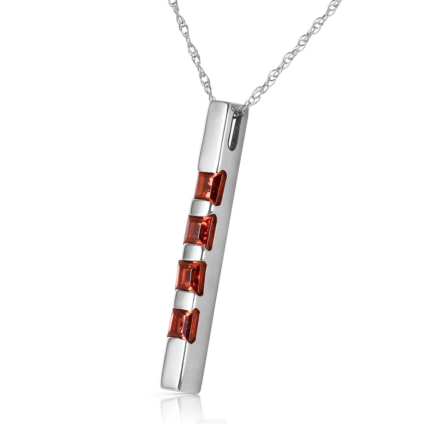 Gemline Gleam Garnet Necklace