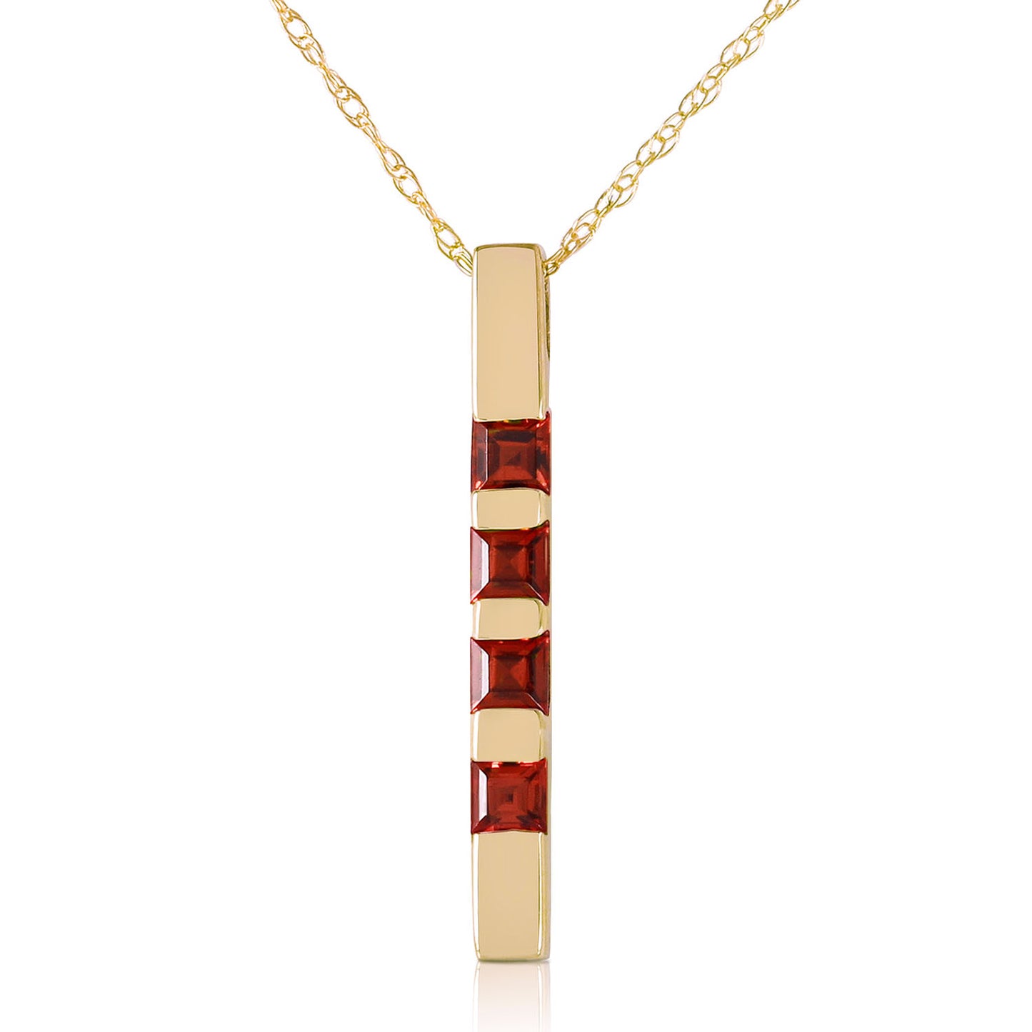 Gemline Gleam Garnet Necklace