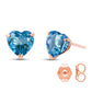 Radiant Love Blue Topaz Earrings