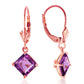 Precious Facade Amethyst Earrings