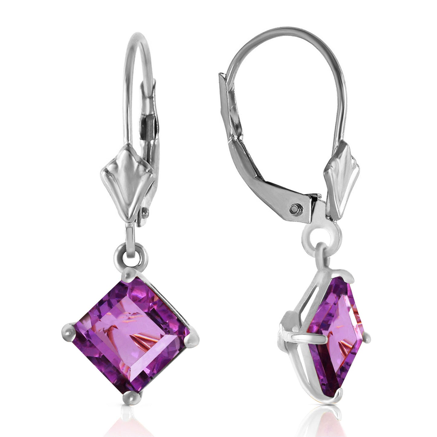 Precious Facade Amethyst Earrings