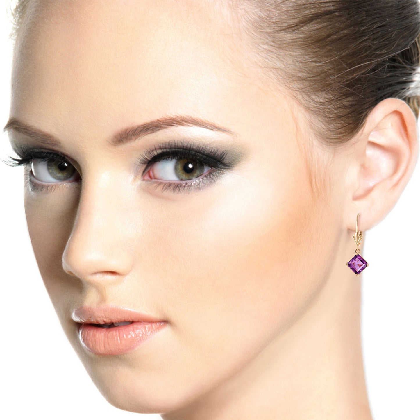 Precious Facade Amethyst Earrings