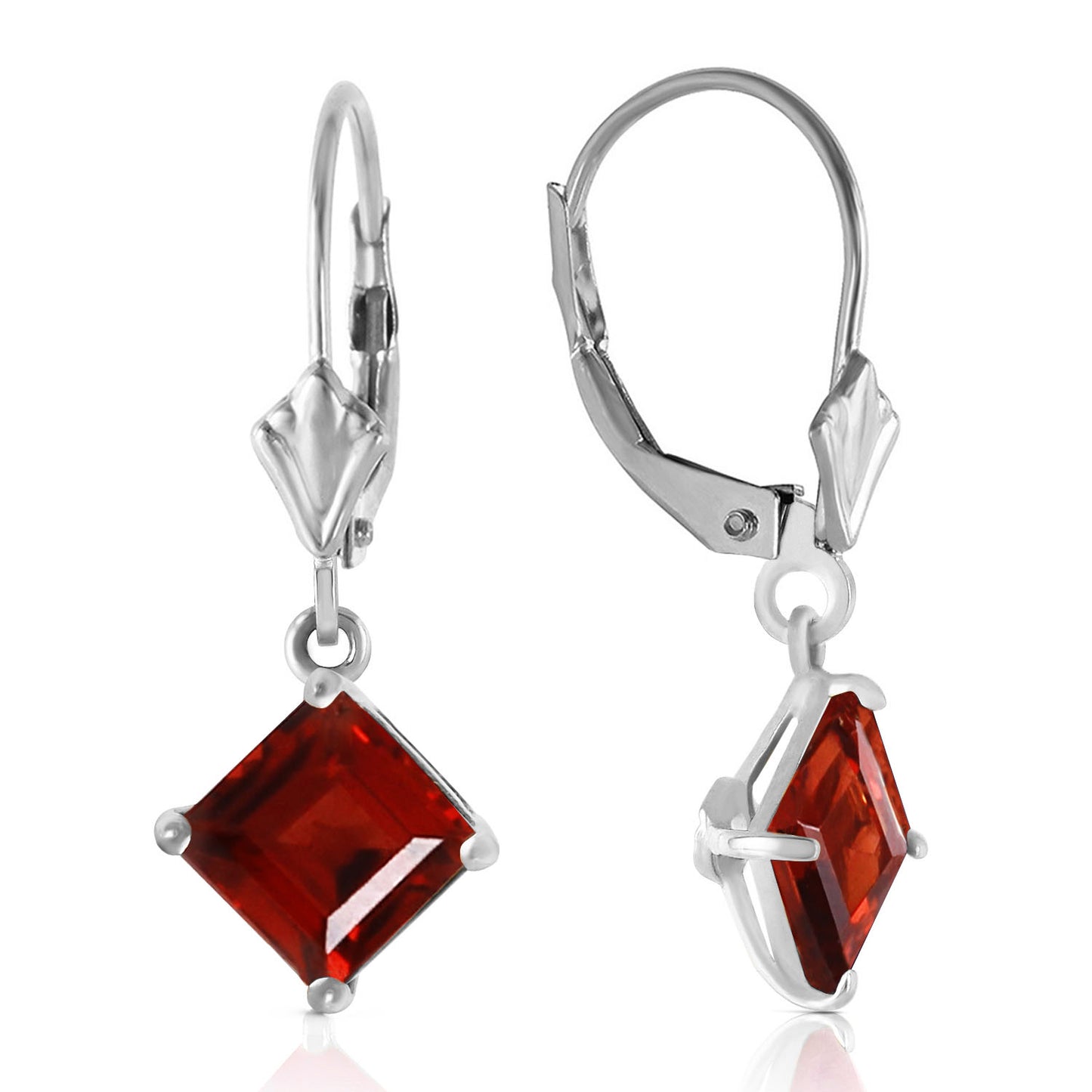 Precious Facade Garnet Earrings