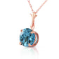 Solo Sphere Blue Topaz Necklace