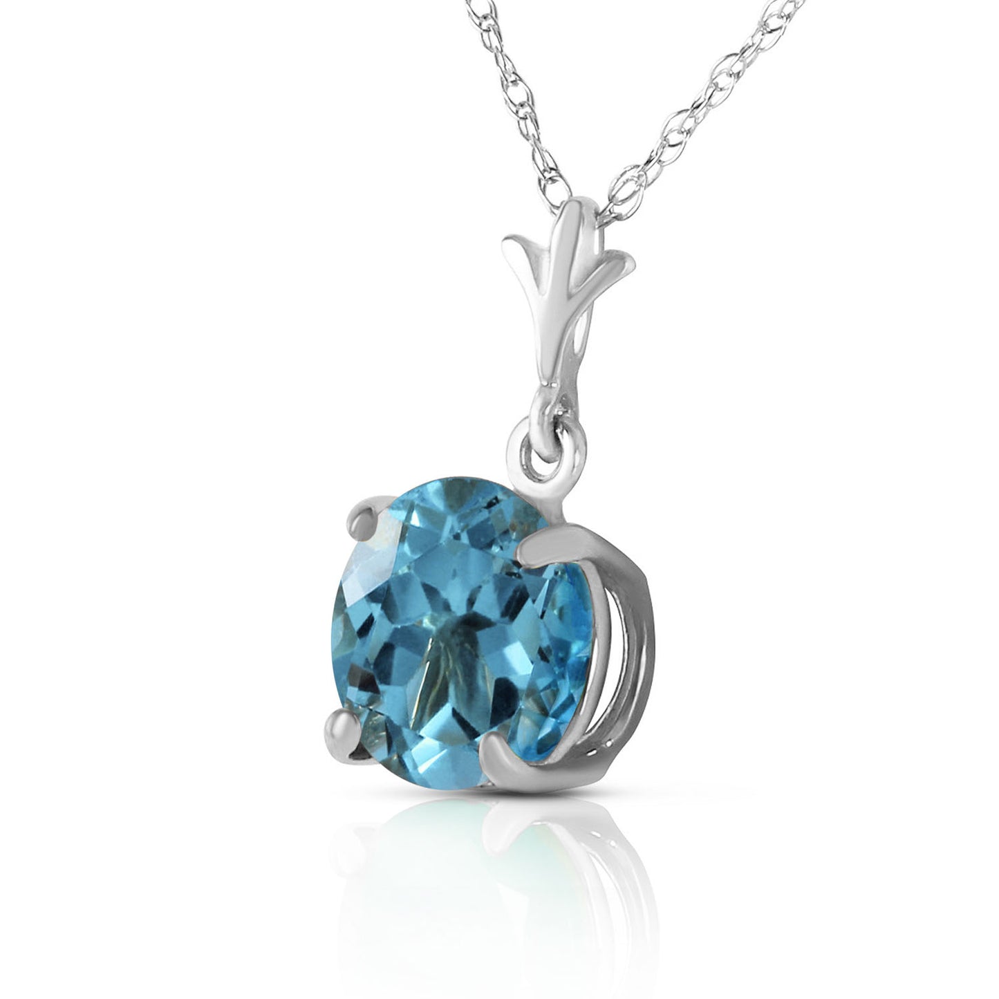 Solo Sphere Blue Topaz Necklace