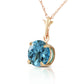 Solo Sphere Blue Topaz Necklace