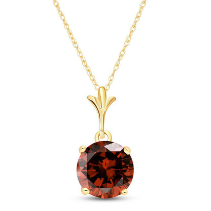 Solo Sphere Garnet Necklace