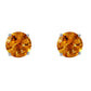 3.1 Carat 14k Solid Gold Stud Luminous Orb Citrine Earrings