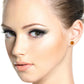 3.1 Carat 14k Solid Gold Stud Luminous Orb Citrine Earrings