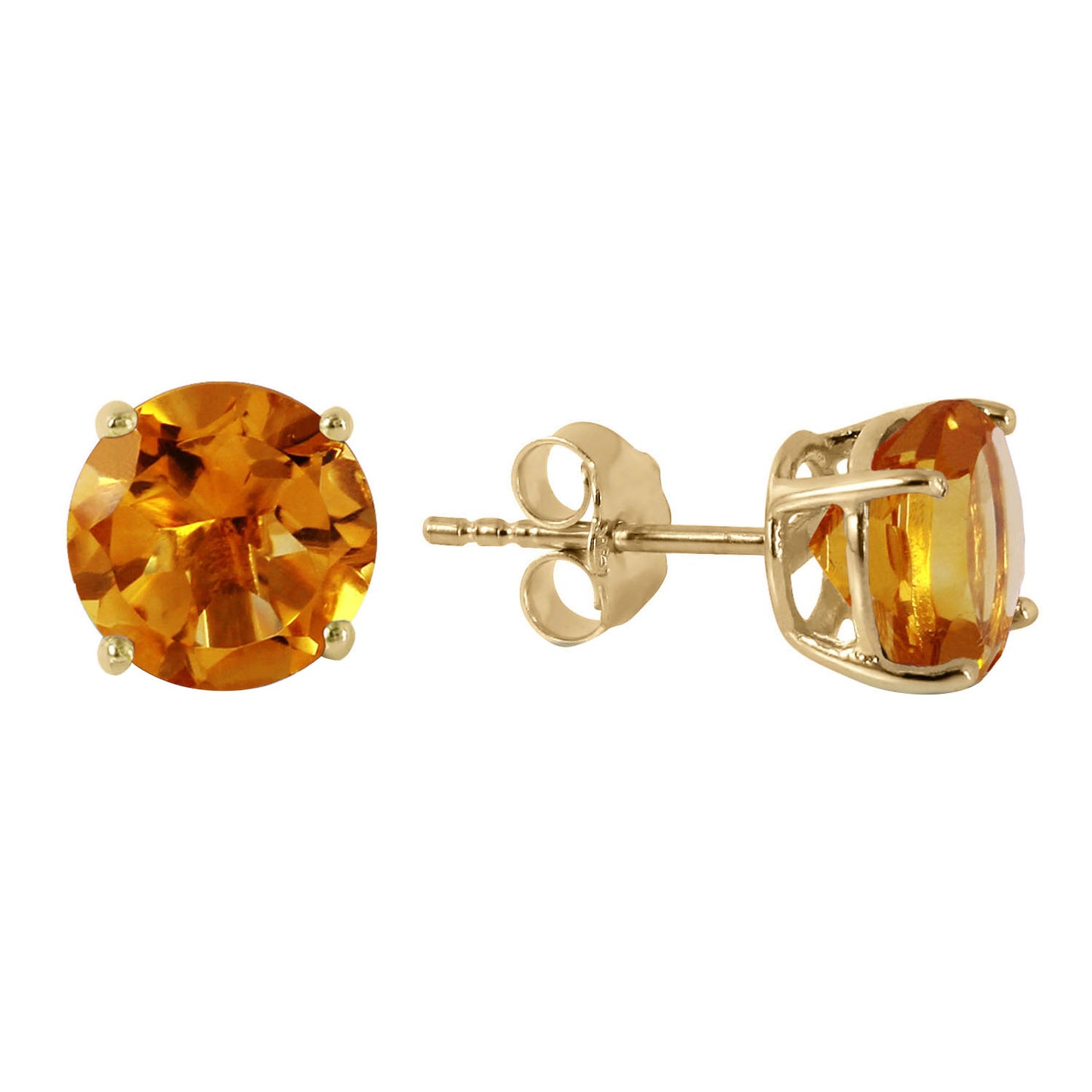 Luminous Orb Citrine Earrings