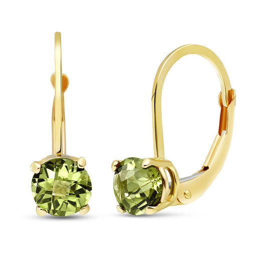 1.2 Carat 14K Solid Gold Grab And Go Peridot Earrings
