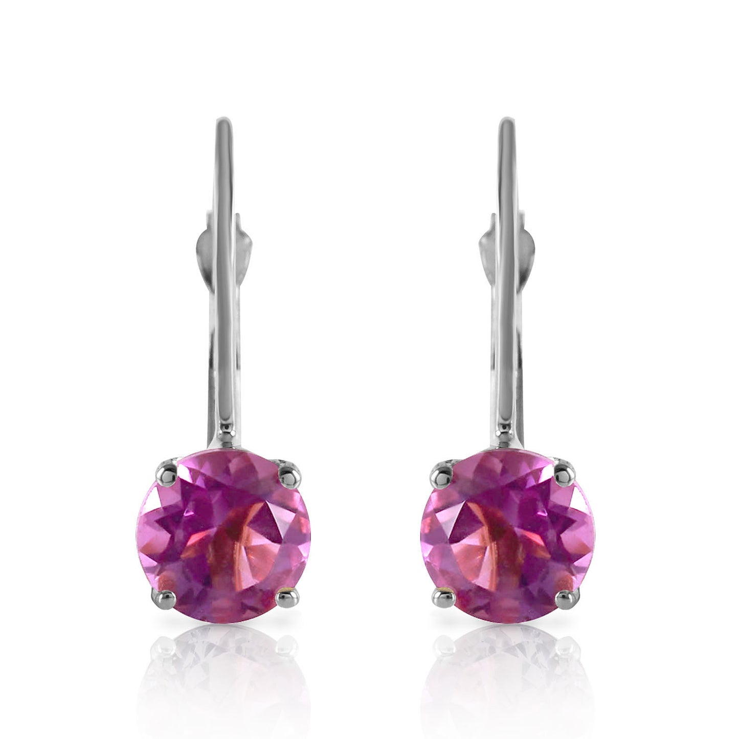 Zen Solitaire Amethyst Earrings