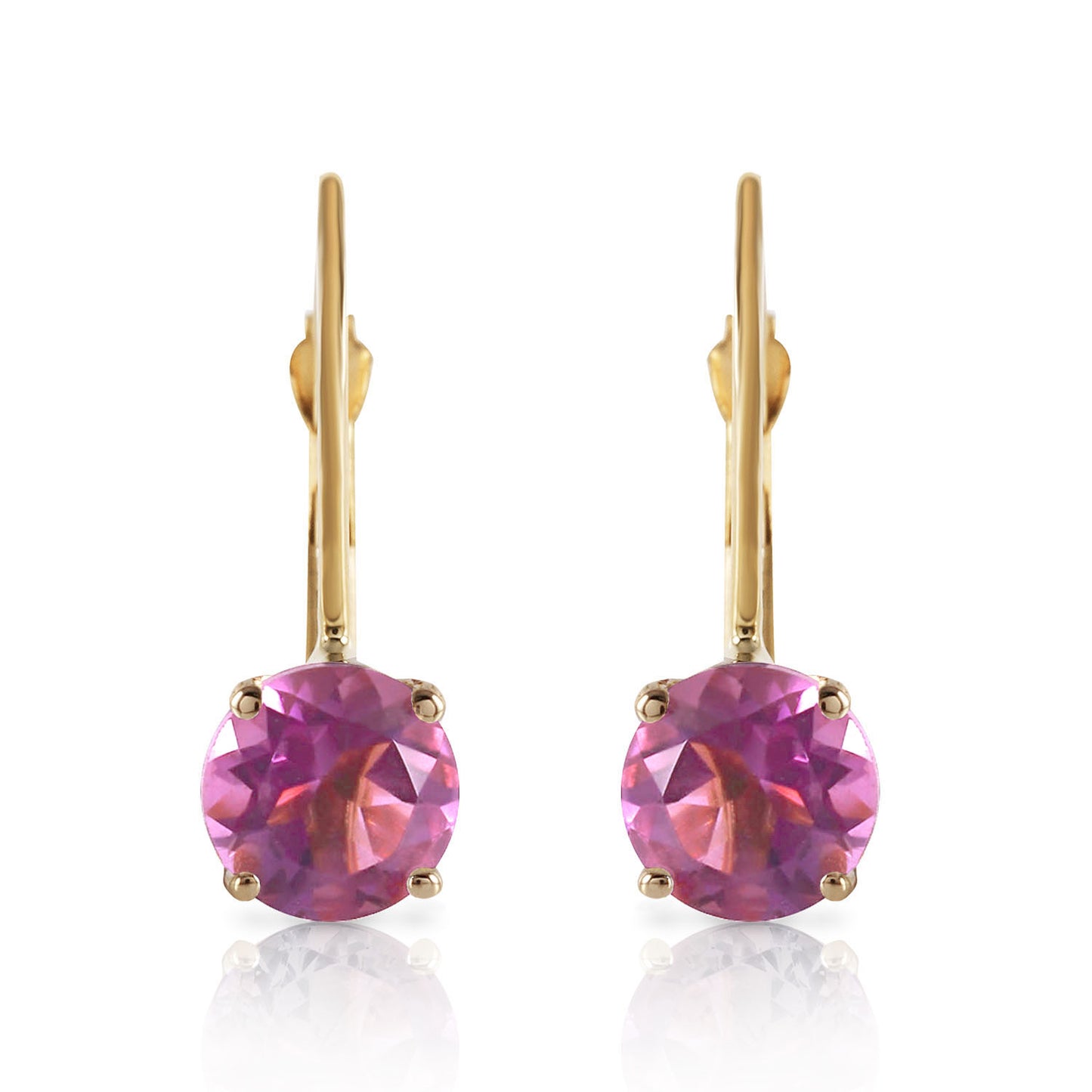 Zen Solitaire Amethyst Earrings