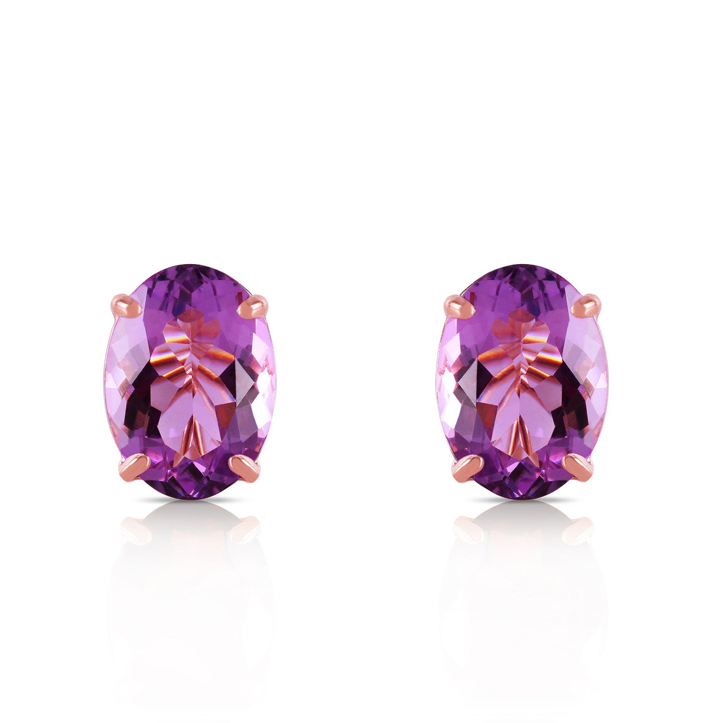 1.8 Carat 14K Solid Gold To Immortality Amethyst Earrings