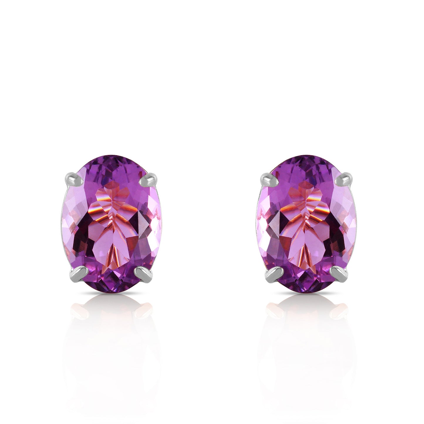 1.8 Carat 14K Solid Gold To Immortality Amethyst Earrings