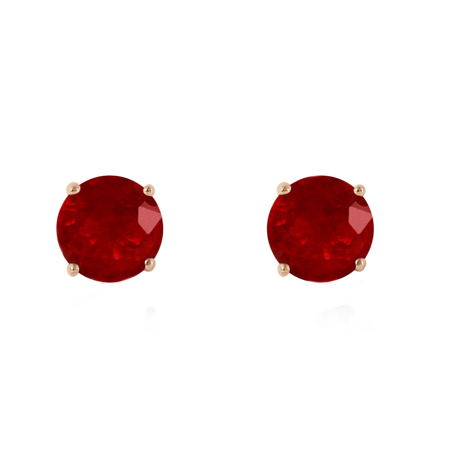 0.95 Carat 14K Solid Gold Fiercely We Believed Ruby Earrings