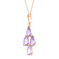 Teardrop Gem Amethyst Necklace