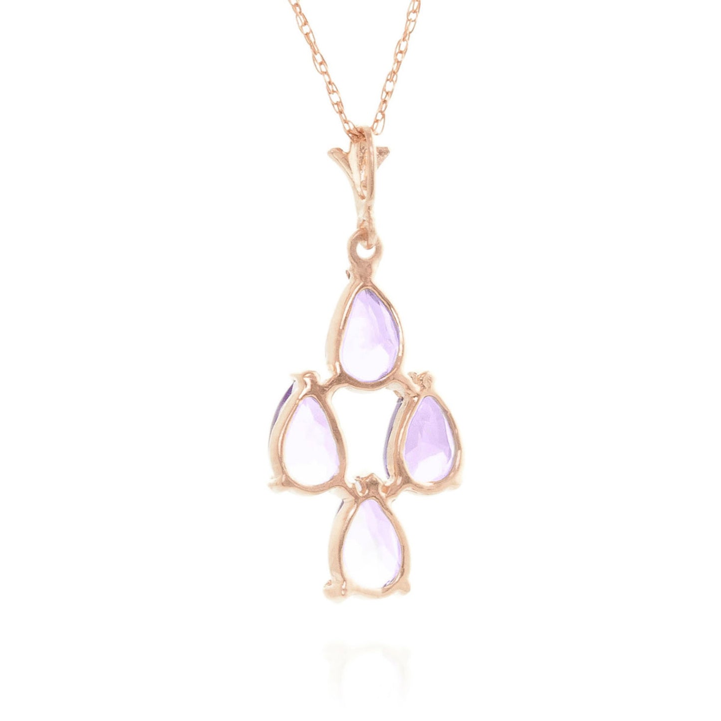 Teardrop Gem Amethyst Necklace