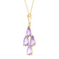 Teardrop Gem Amethyst Necklace