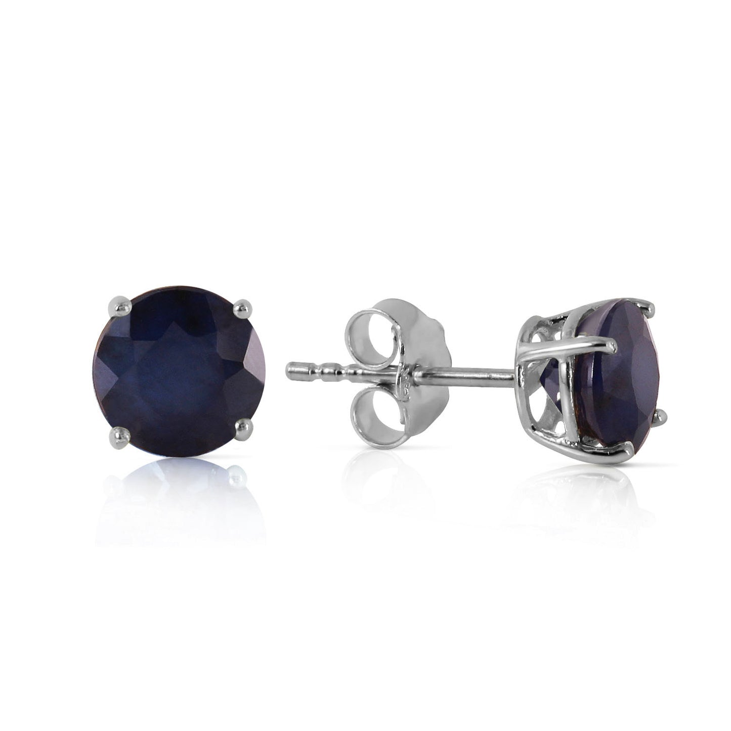 0.95 Carat 14K Solid Gold Don't Bargain Love Sapphire Earrings