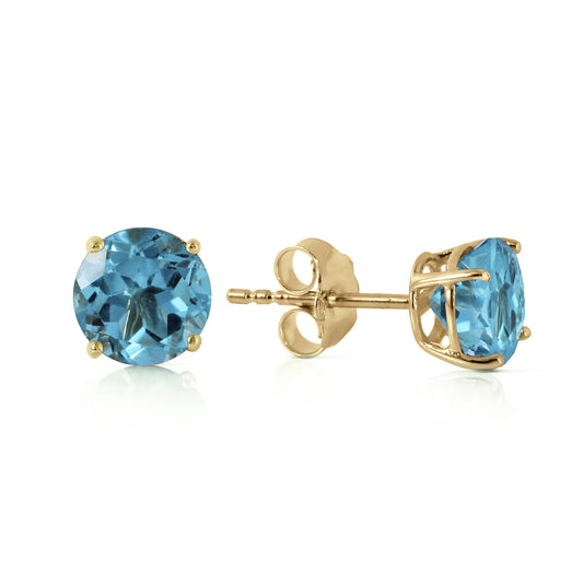 Subtle Sparkle Blue Topaz Earrings