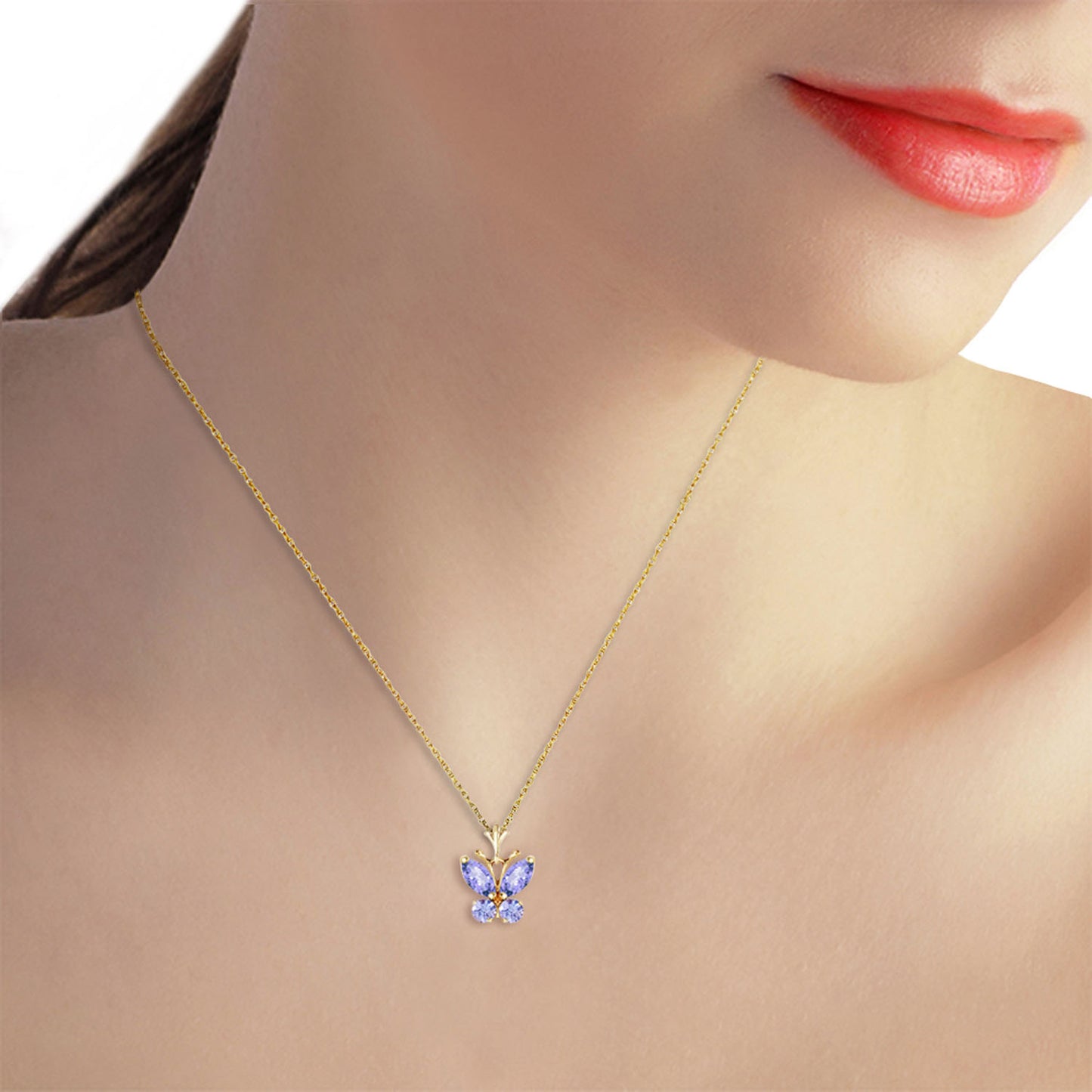 Glimmering Wings Tanzanite Necklace