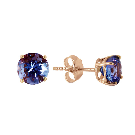 0.95 Carat 14K Solid Gold Joy In Your Eyes Tanzanite Earrings