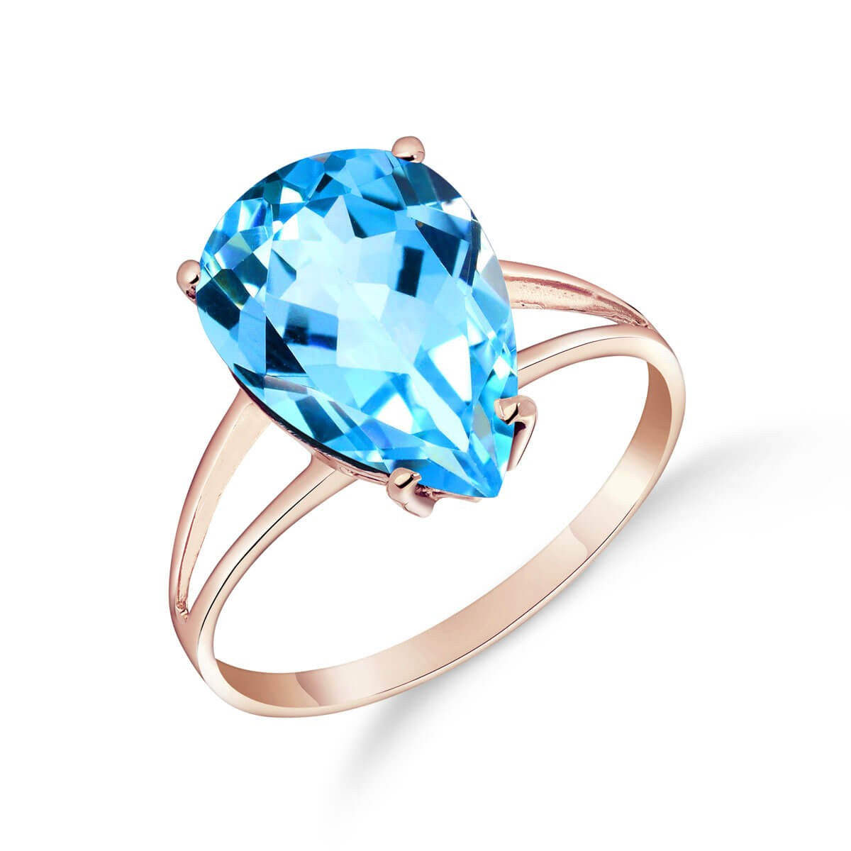 Essential Droplet Blue Topaz Ring