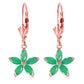 Flora Gem Emerald Earrings