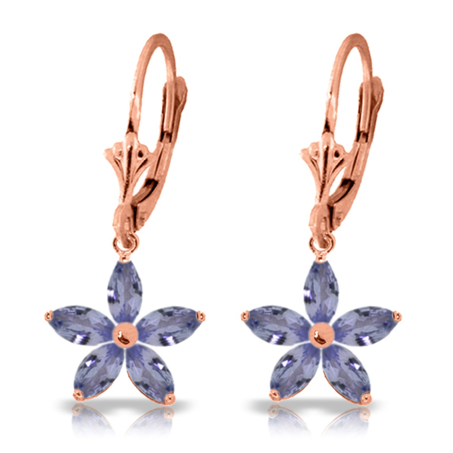 Flora Gem Tanzanite Earrings