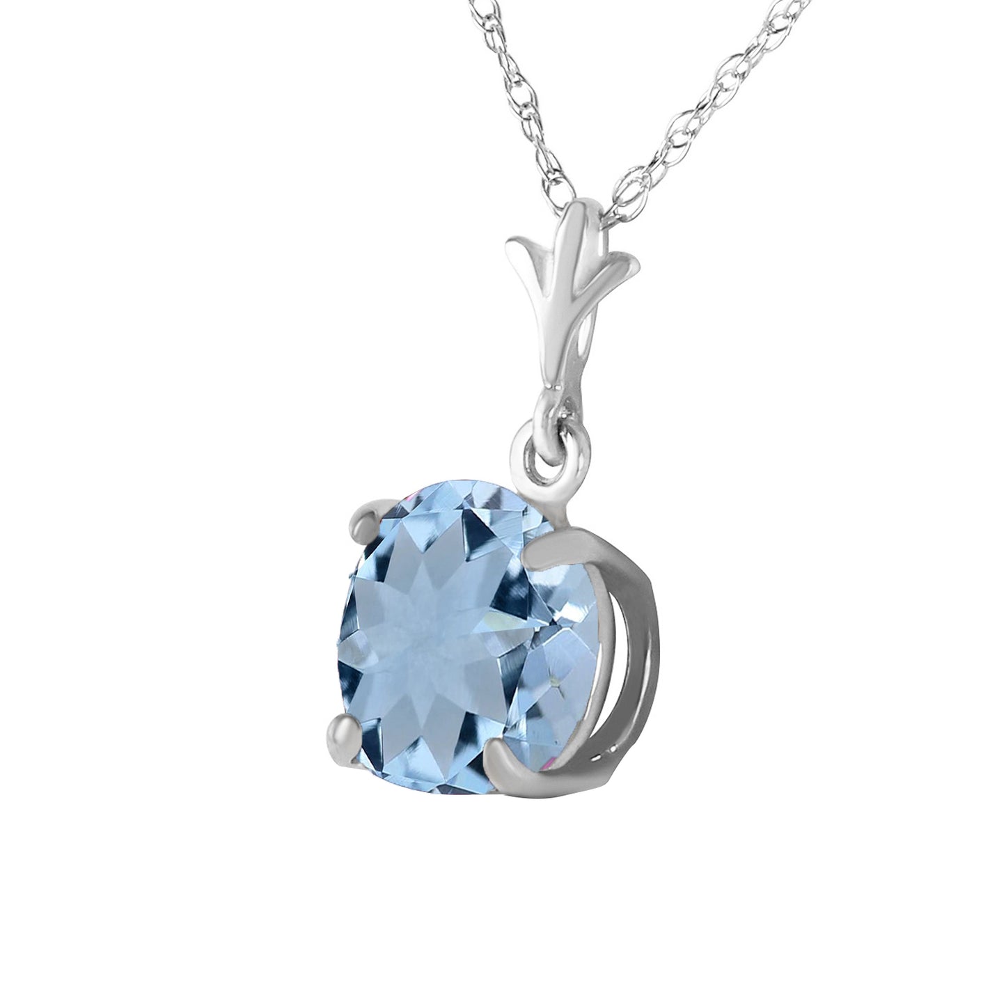 Solo Sphere Aquamarine Necklace