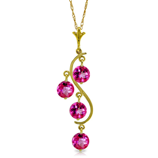 Springtime Symphony Pink Topaz Necklace