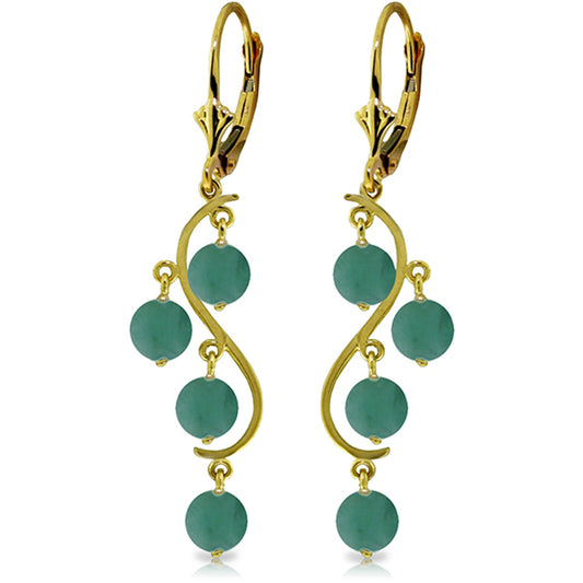 Whispering Tiers Emerald Earrings