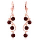 4.95 Carat 14k Solid Gold Whispering Tiers Garnet Earrings