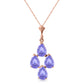 Teardrop Gem Tanzanite Necklace