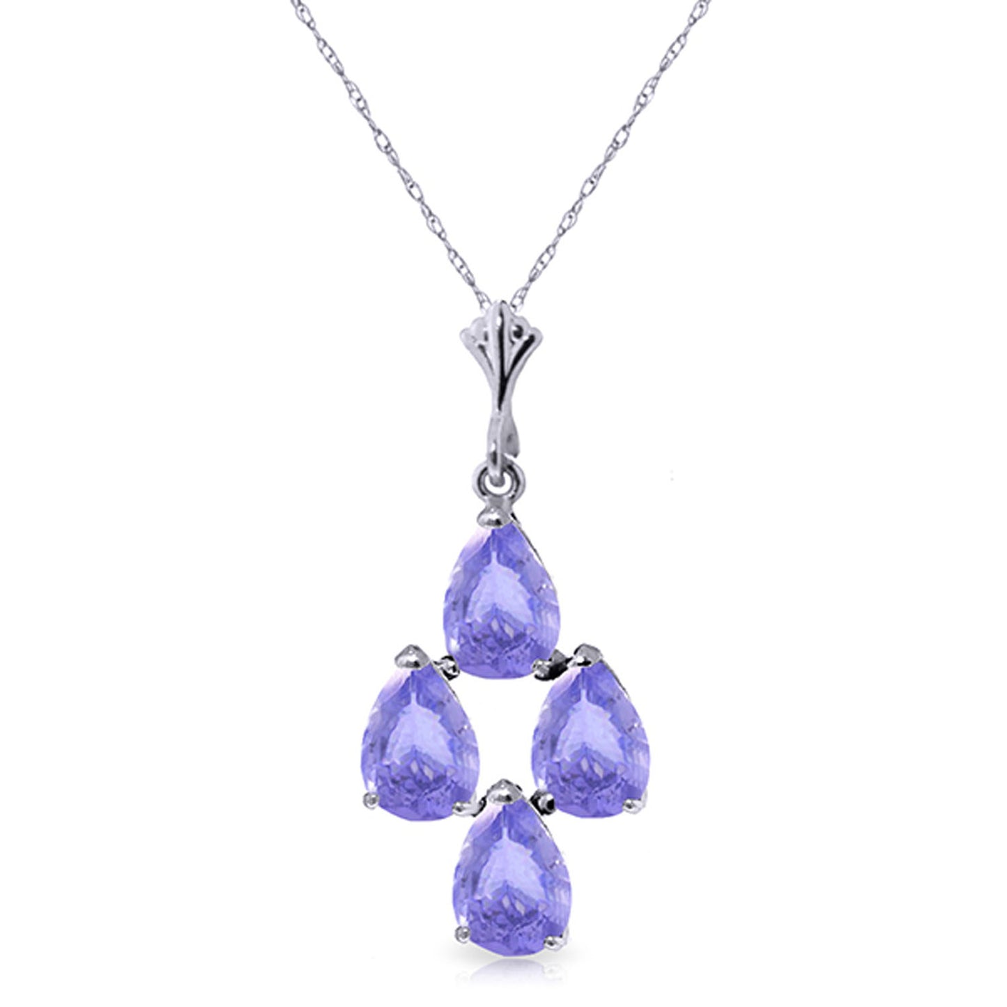 Teardrop Gem Tanzanite Necklace