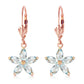 Flora Gem Aquamarine Earrings